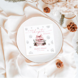 Servilleta De Papel Un Nuevo Capítulo Comienza, Fiesta de Bebé de Invi