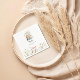 Servilleta De Papel Un Nuevo Capítulo Comienza Fiesta de Bebé de Libro