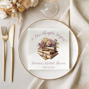 Servilleta De Papel ¡Un nuevo capítulo comienza! Regader floral nupcia