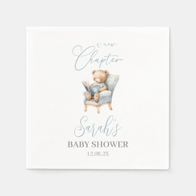 Servilleta De Papel Un nuevo capítulo empieza a llevar Baby Shower (Anverso)