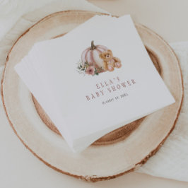 Servilleta De Papel Un Oso De Teddy De Calabaza