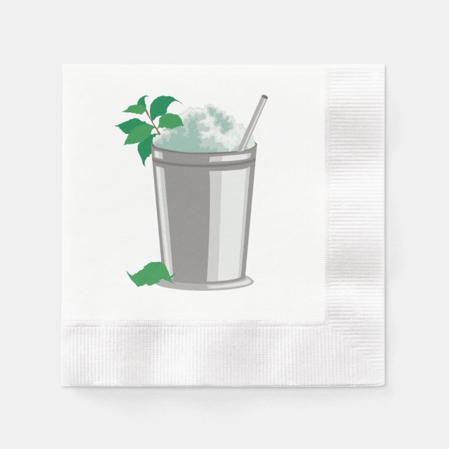 SERVILLETA DE PAPEL UN PAPEL DE JULEP MINT NAPKIN (Anverso)