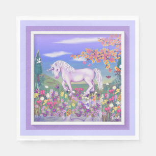 Servilleta De Papel Un paraíso morado