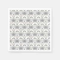 un patrón blanco y negro con fondo blanco