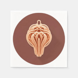 Servilleta De Papel Un patrón único de fideos de espagueti