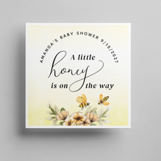 Servilleta De Papel Un pequeño Baby Shower de abejas (Subido por el creador)