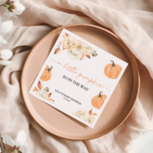 Servilleta De Papel Un pequeño Baby Shower de calabaza cae