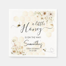Servilleta De Papel Un pequeño Baby Shower de miel