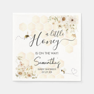 Servilleta De Papel Un pequeño Baby Shower de miel