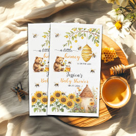 Servilleta De Papel Un pequeño Baby Shower de miel