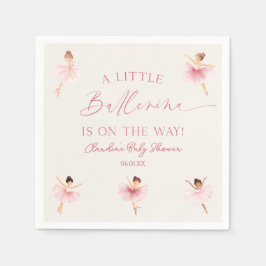 Servilleta De Papel Un pequeño ballet rosado Baby Shower