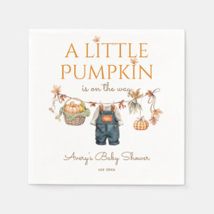 Servilleta De Papel Un pequeño Boho ruso de calabaza cae en Baby Showe