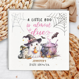Servilleta De Papel ¡Un Pequeño Boo! Chica Rosa Halloween Baby Shower