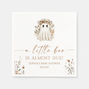 Servilleta De Papel Un pequeño Boo Fantasma Flor salvaje Baby Shower