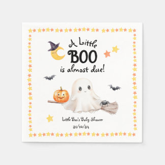 Servilleta De Papel Un pequeño boo Halloween Baby Shower Napkin