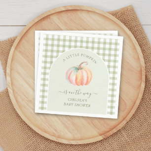 Servilleta De Papel Un pequeño calabacín está en camino Baby Shower de