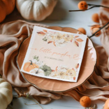 Un pequeño calabaza cumpleaños de otoño