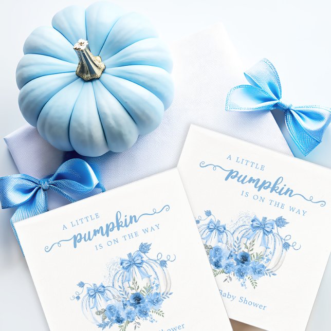 Servilleta De Papel Un pequeño calabaza de barro de otoño Baby Shower (Subido por el creador)