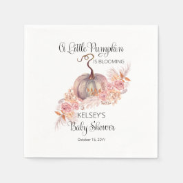 Servilleta De Papel Un pequeño calabaza está floreciendo Baby Shower r