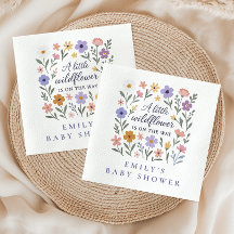 Un pequeño Chica de flores silvestres Baby Shower