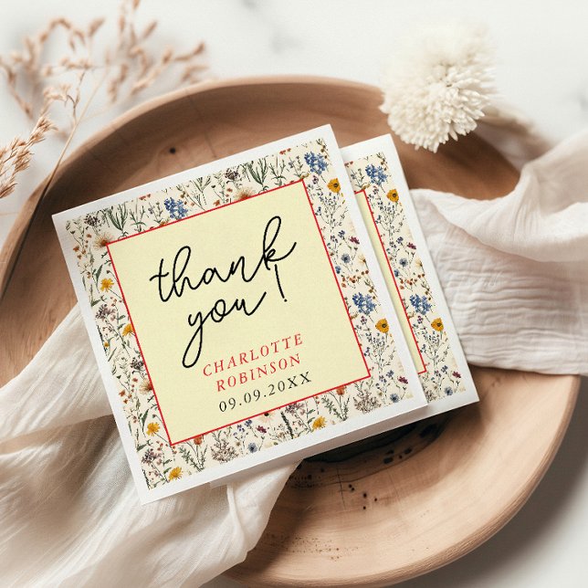 Servilleta De Papel Un pequeño Chica de flores silvestres en Baby Show (Subido por el creador)