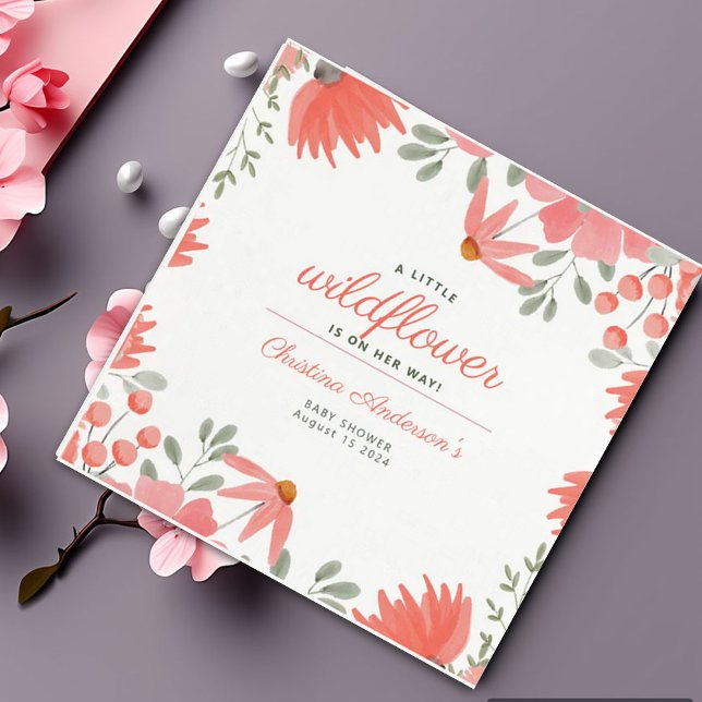 Servilleta De Papel Un pequeño Chica de Flores Silvestres Peach Baby S (Subido por el creador)