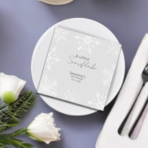 Un pequeño copo de nieve ducha de bebé gris