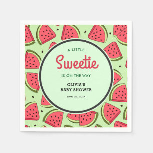 Servilleta De Papel Un pequeño dulce verano sandía baby shower