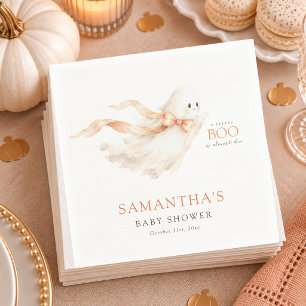 Servilleta De Papel Un pequeño fantasma está casi listo para Halloween