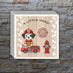 Servilleta De Papel Un pequeño héroe de un camión de pimienta Baby Sho