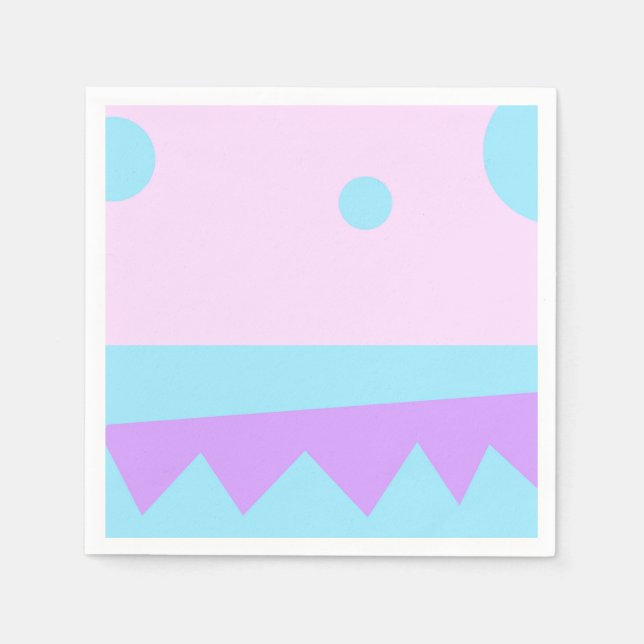 Servilleta De Papel Un Pequeño Monstruo Resumen Papel Gráfico (Anverso)