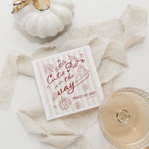 Servilleta De Papel Un pequeño pastelito adorable Baby Shower de otoño