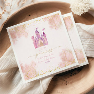 Servilleta De Papel Un pequeño Princess Royal Castle Baby Shower
