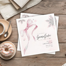 Un pequeño Purpurina de copo rosado de nieve Baby