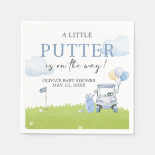 Servilleta De Papel Un pequeño Putter Golf Baby Shower