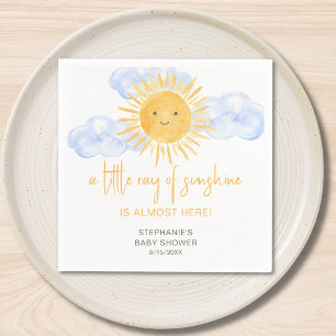 Servilleta De Papel Un pequeño rayo de sol Boho Baby Shower 
