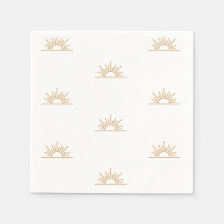 Servilleta De Papel Un pequeño rayo de Sunshine Boho Baby Shower