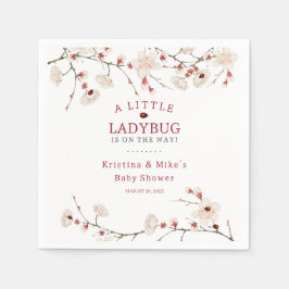 Servilleta De Papel Un pequeño Vintage Chica de Ladybug