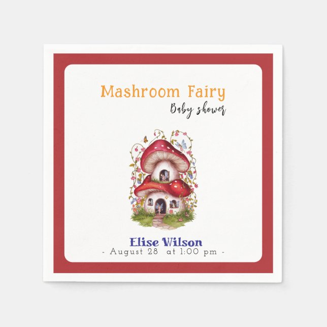 Servilleta De Papel Un pequeño y dulce hada de lavabo está en camino (Anverso)