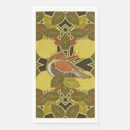 Servilleta De Papel Un Perdigón En La Toalla De Un Árbol De Peras