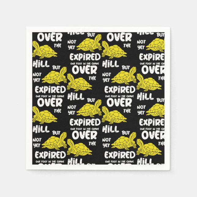 Servilleta De Papel Un Pie En La Tumba (Anverso)