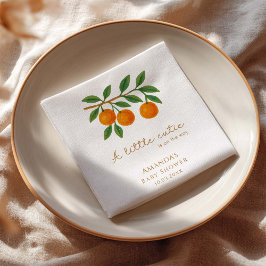 Servilleta De Papel Un poco cursi Baby Shower Naranja