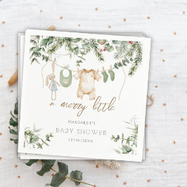 Servilleta De Papel Un poco de amargura | Boho Boy Winter Baby Shower