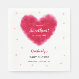 Servilleta De Papel Un poco de amor San Valentín Baby Shower