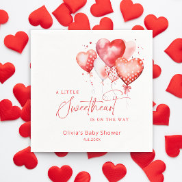 Servilleta De Papel Un poco de amor Valentine Baby Shower