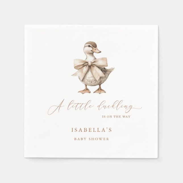 Servilleta De Papel Un poco de Baby Shower (Anverso)