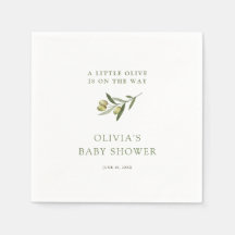 Un poco de Baby Shower Minimalista de oliva