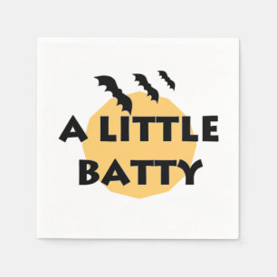 Servilleta De Papel Un poco de batty Bats and Moon