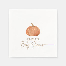 Servilleta De Papel Un poco de calabaza caen en Baby Shower neutral de