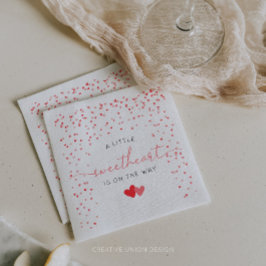 Servilleta De Papel Un poco de cariño Valentine Baby Shower Napkins